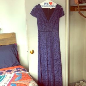 Alice & Olivia navy lace jumpsuit